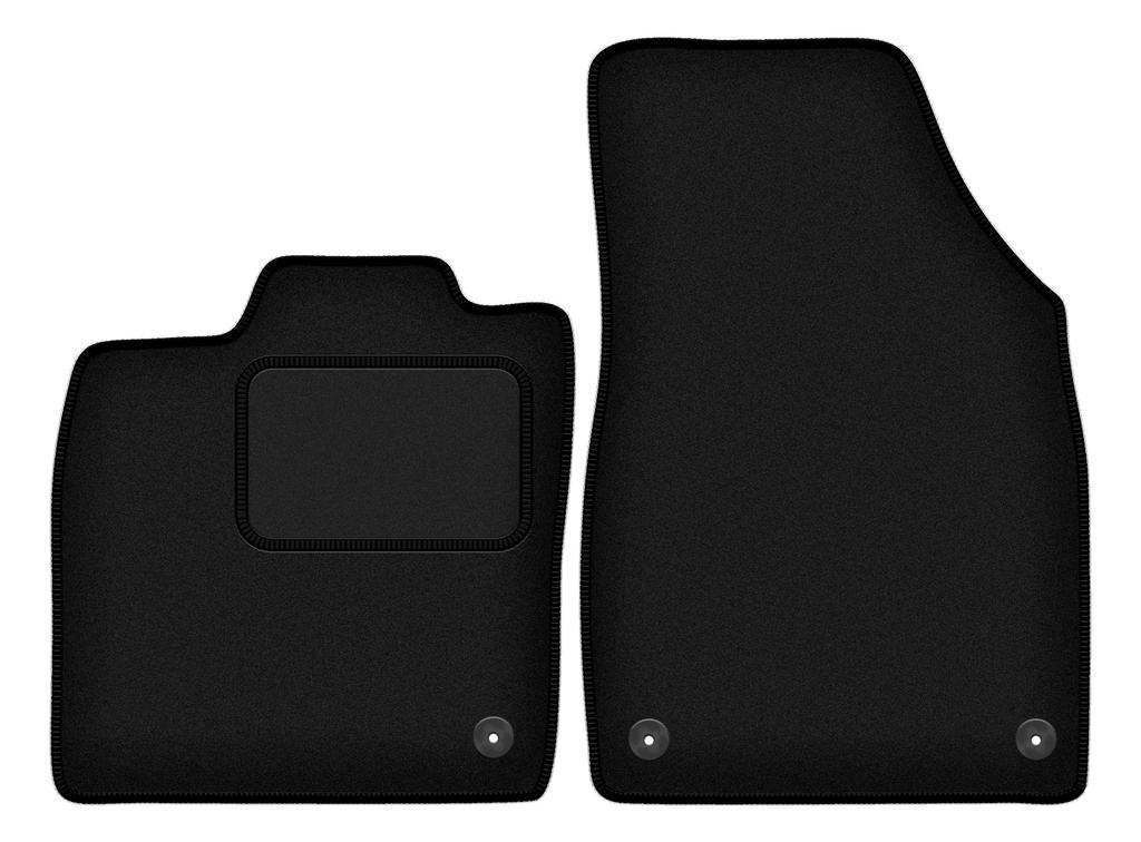 Black front floor mats for: Volkswagen ID.4 crossover (2020-)