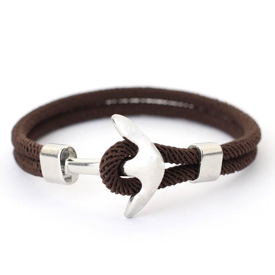 Nautical Anchor Bracelet Men Grade A 4mm Rope Surf Braclet Outdoor Cool Biker Accessories Pulseria Hombre Yoga Braslet