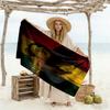 Bob Marley Customize Text Beach Towel Quick-Dry Soft Microfiber Perfect for Traveling Yoga Camping and Swimming