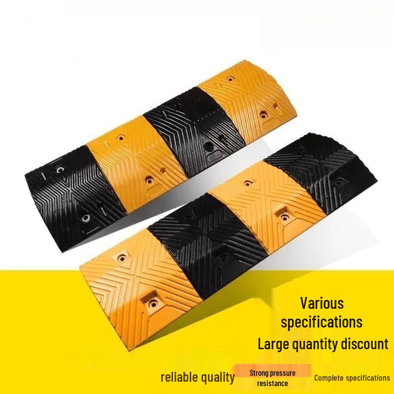 Thickened Rubber Speed Bump for Community and Garage Entrances