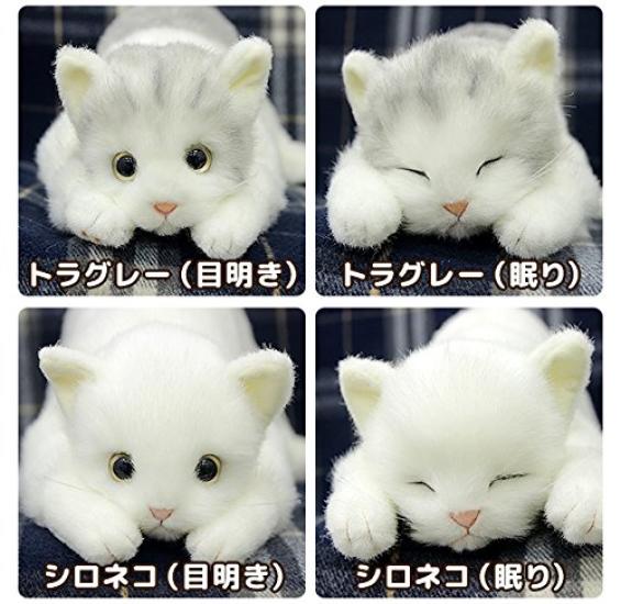 Real Series Made In Japan Realistic Cat Stuffed Toy 58cm Cat L (Black Eyes)