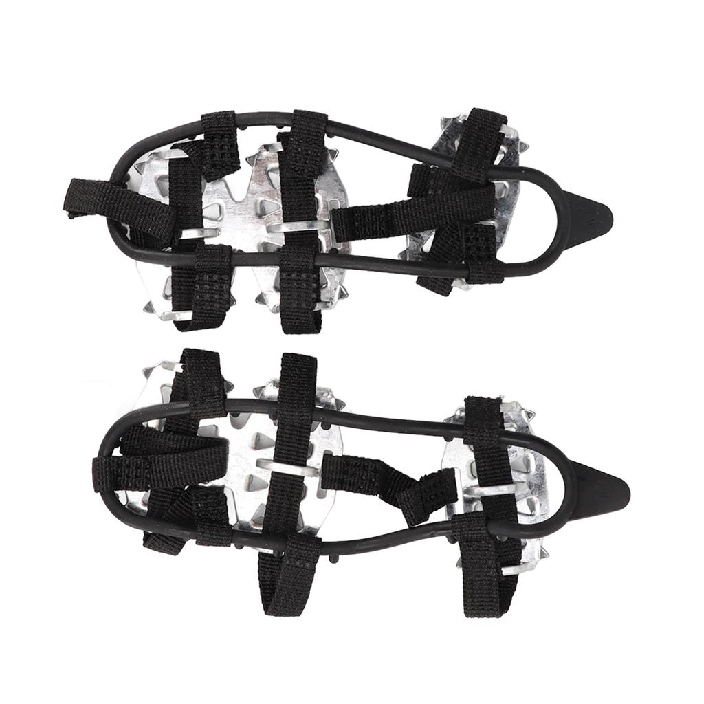 1 пара 24 зубчатых скальных кошек из нержавеющей стали, противоскользящие чехлы для обуви для езды по снегу и льду, серебристый цвет M