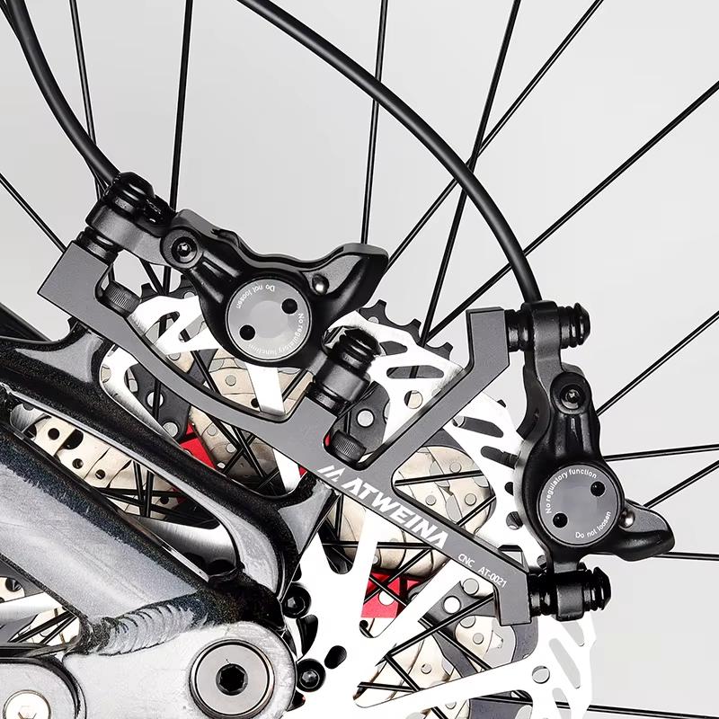 Bicycle brake Conversion Seat Dual Disc Brake Adapter Kit For shimano sram 203mm/220mm otors Oil Pipe Divider Cycling PartsBicyc