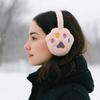 Winter Warm Soft Earmuffs Ear Protection Thickened Fluffy Earflaps Antifreeze Cartoon Paw Faux Fur Ear-Muffs