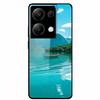 Чехол для Redmi NOTE 13 PRO 4G с закаленным стеклом и эстетичной цветной покраской