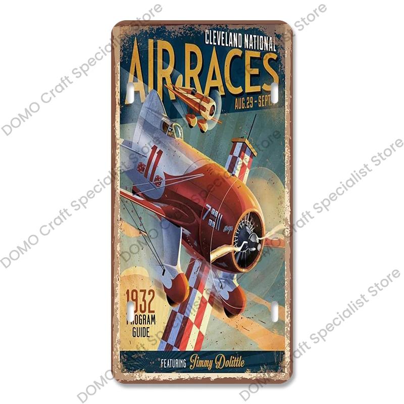Авиагонки Металлическая Табличка Жестяная Вывеска Ретро Лучший Стрелок Самолет Металлический Постер Гараж Клуб Бар Домашнее Настенное Украшение 15x30см