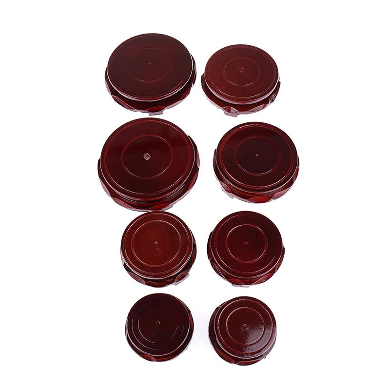 Настоящая твердая деревянная ваза с резьбой, основание для каменного Будды, цветочный горшок, деревянная ваза с резьбой