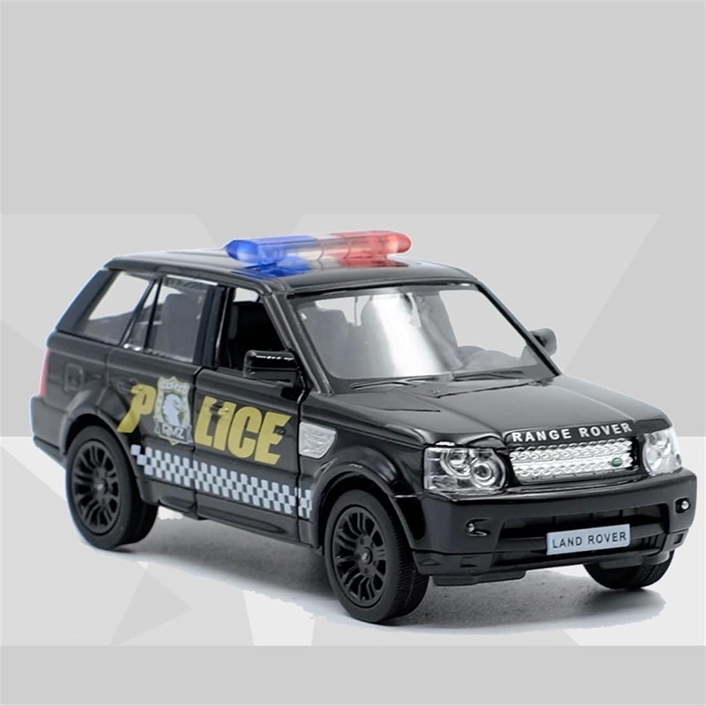 1/36 масштаб Land Rover Range Rover Police SUV, игрушечный автомобиль из сплава, литая под давлением модель автомобиля, игрушка с откатом для детей, подарки, коллекция игрушек