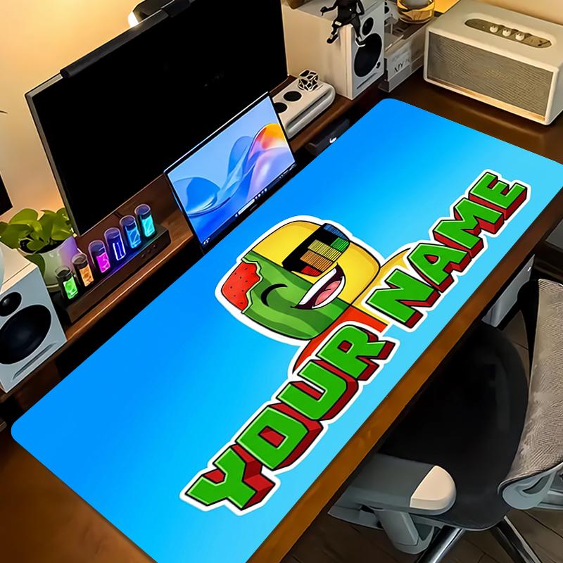 Custom Name Sunny & Melon Mouse Pad Large Gaming Table Cushion Non-slip Laptop Tablet Big Mousepad XXL Mat Mini PC Playmat With Lock edge_XIA
