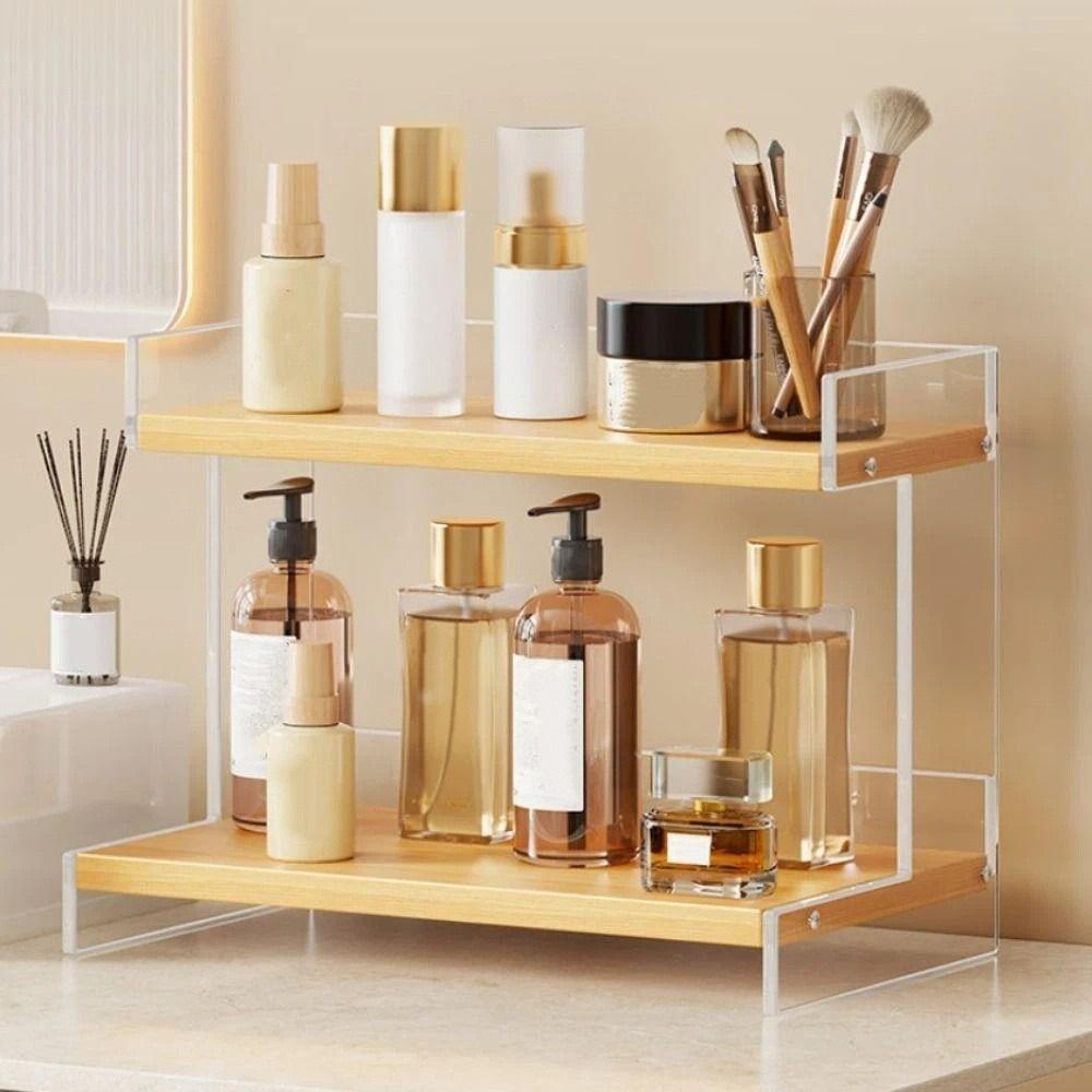 Multi-layer Design Counter Storage Shelf Vanity Sink Organizer  Bathroom Countertop