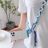 Регулируемый длинный ремешок-шнурок через плечо для мобильного телефона, пластиковый зажим-патч, застежка-щелчок, разноцветная веревка-шнурок, съемный ремешок