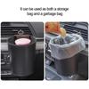Car Garbage Can Air Vent Car Trash Can Leather Water Cup Holder Multipurpose Car Garbage Bin Storage Container Vehicle Trash Can