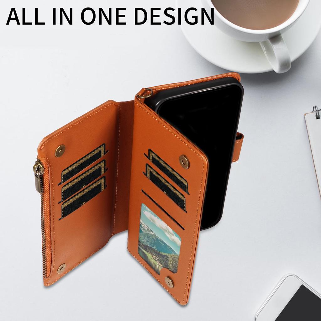 Защитный кожаный чехол-книжка с застежкой-молнией для Sony ACE III и Xperia 10 VI/1 IV