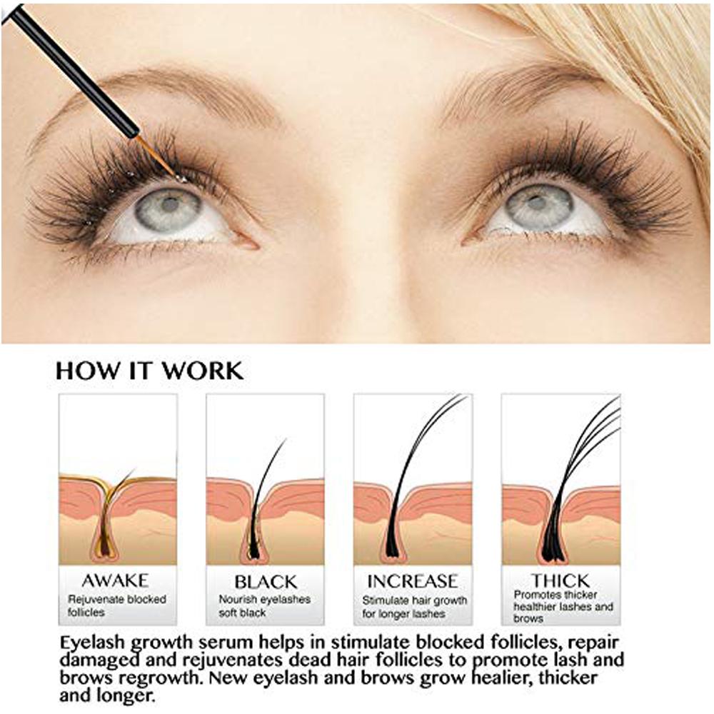 Premium Eyelash Growth Serum and Eyebrow Enhancer,Lash Boost Serum for Longer,Fuller Thicker Lashes & Brows 2 Pack