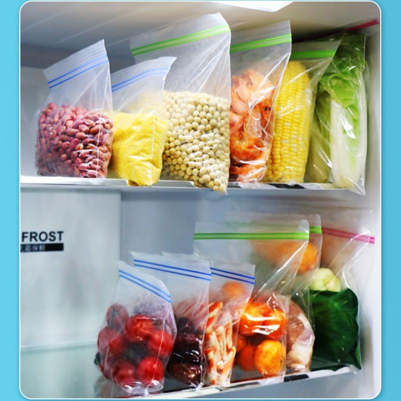 Double Ribbed Dense Bag Cling Bag Sub Food Grade Seal Bag Self Seal Bag Cling Wrap Refrigerator Freezer