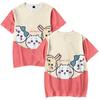 Chiikawa Cartoon Women Men's T-shirts Graphic Printed O-Neck Oversized Short Sleeves Fashion Mens Clothing Streetwear