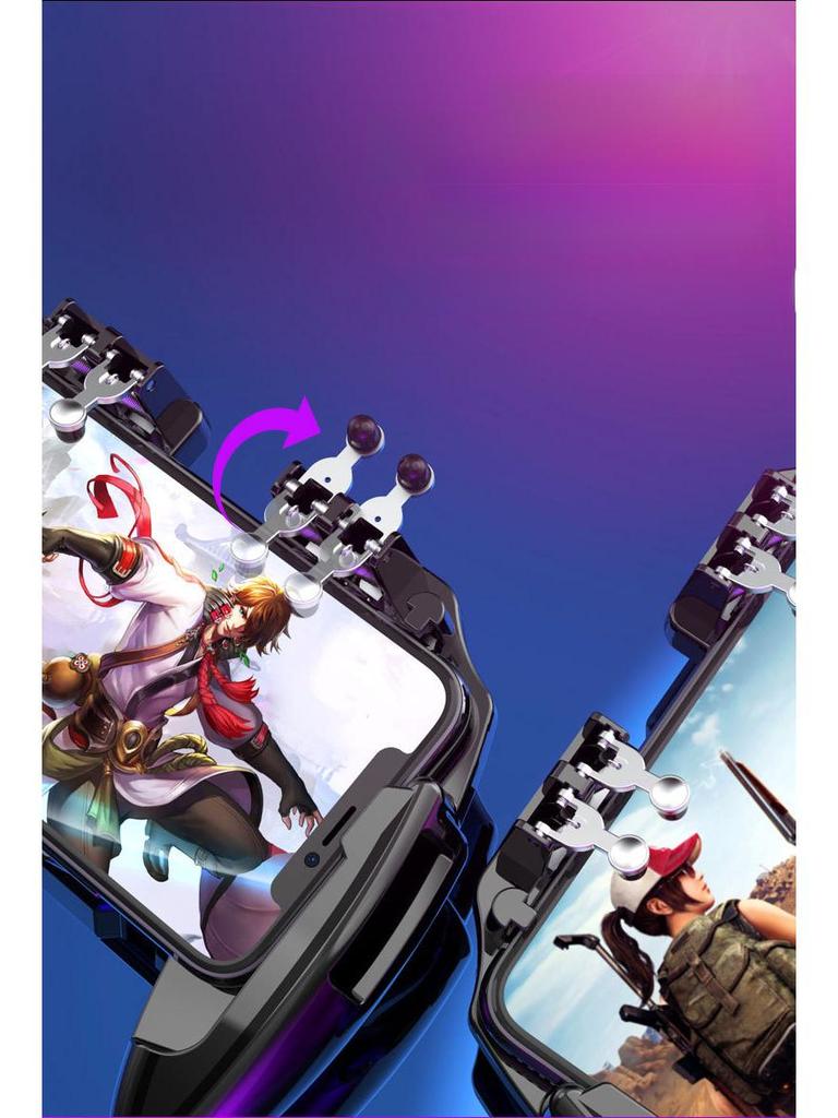 M11 Шестипальцевый перезаряжаемый металлический игровой контроллер с теплоотводом