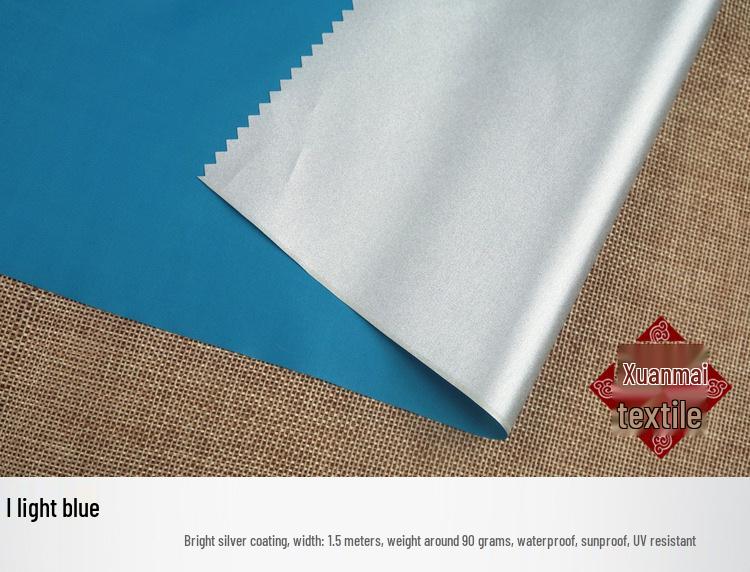 Ткань 210T с серебряным покрытием, водонепроницаемая и пылезащитная, для автомобиля, палатки и защиты от УФ-лучей.