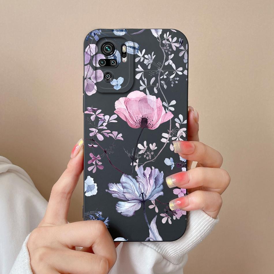 For Redmi Note 10 10T 10S Phone Case Cartoon Liquid Silicone Full Coverage Anti Drop Bumper For Xiaomi Redmi Note10 10 S T Funda