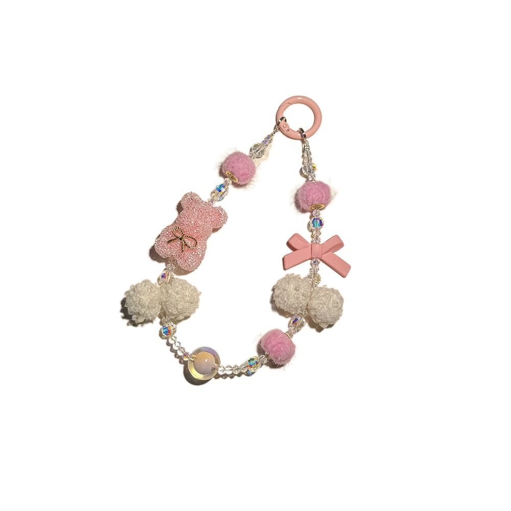 Бусины Медведь Телефон Шнур Y2k Сумка Подвеска Подвесной Роскошный Автомобиль Брелок Сумка Декор