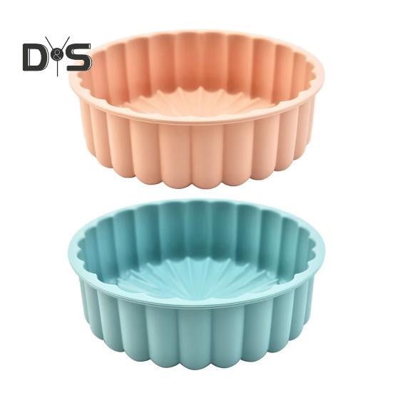 Силиконовая форма для торта, гибкая, большая, круглая, формы для хлеба, духовка, микроволновая печь, посудомоечная машина, многоразовая кухонная форма для выпечки тортов, хлеба, пирогов, тартов, желе