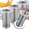 Stainless Steel Floor Drain Filter Mesh Kitchen Bathroom Sink Anti-clog Filter Bathtub Hair Catcher Shower Leak Strainer Drains