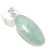 Natural Aquamarine Gemstone 925 Sterling Silver Jewelry Pendant 2.21" p3P35