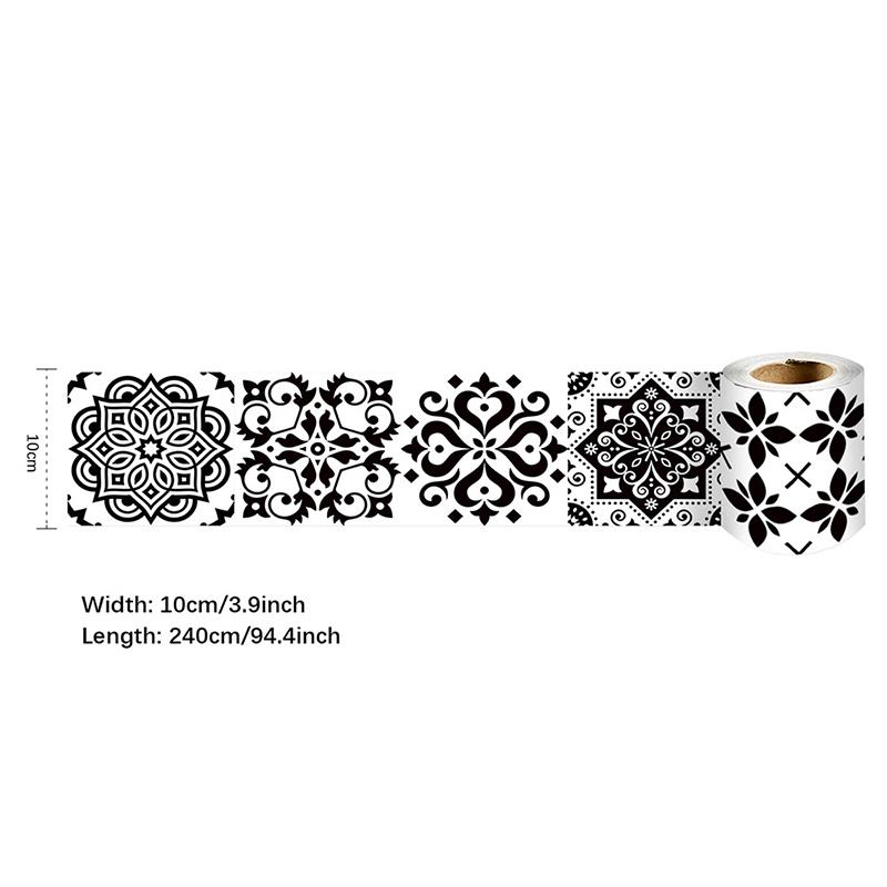 10x240 см ПВХ водонепроницаемая поясная линия самоклеящаяся декоративная полоса на талии