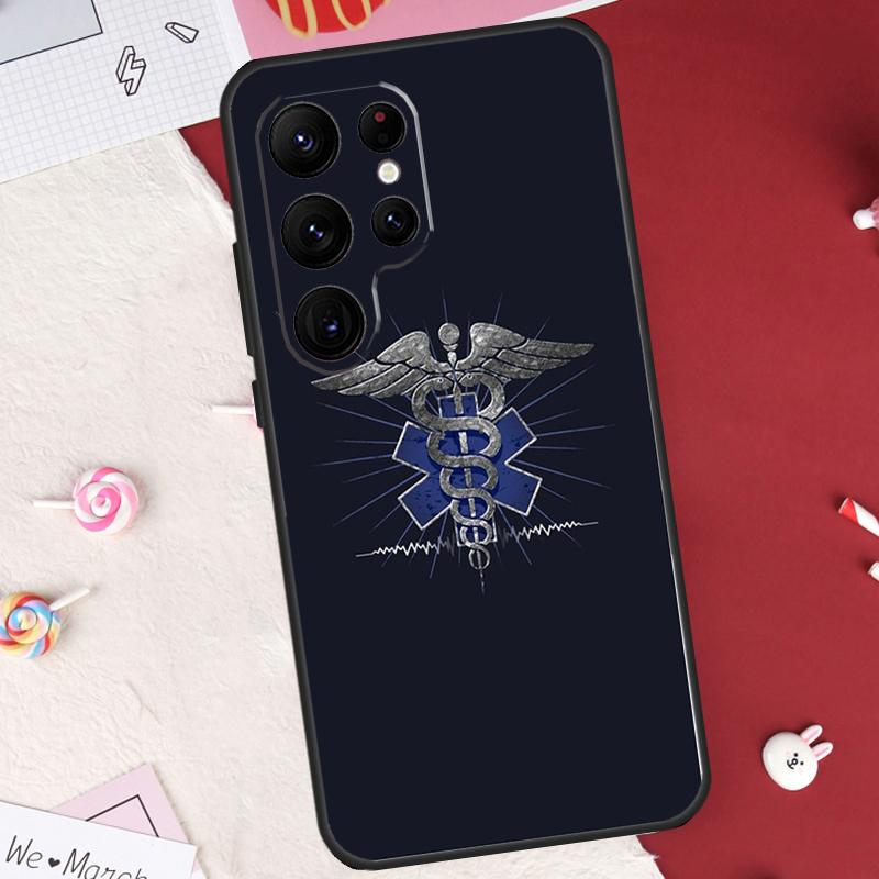 Emergency Medical Star of Life Case For Samsung Galaxy S26 Ultra S23 S22 S21 S20 S24 S25 Ultra S10 Plus S25 FE Cover Shell