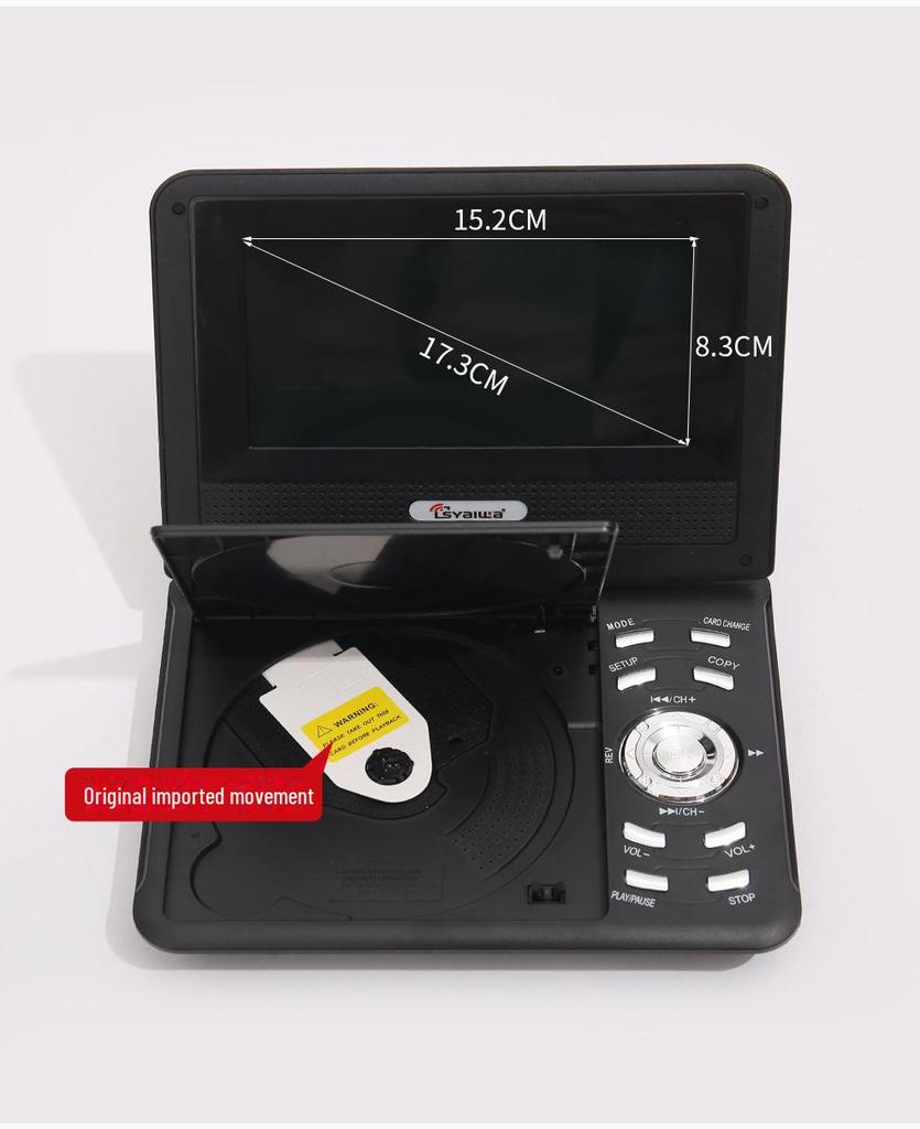 Самый продаваемый в Африке портативный DVD-плеер с экраном 7,8 дюйма, функцией CD и игр