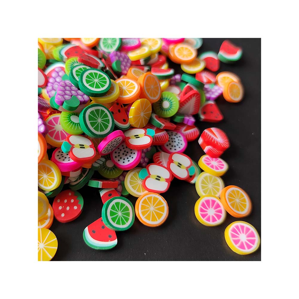 Nice Cute Nail Art Polymer Clay Fruit Shaped Slice Fashion DIY Cute Decor Decals Clay Scrapbook Decoration