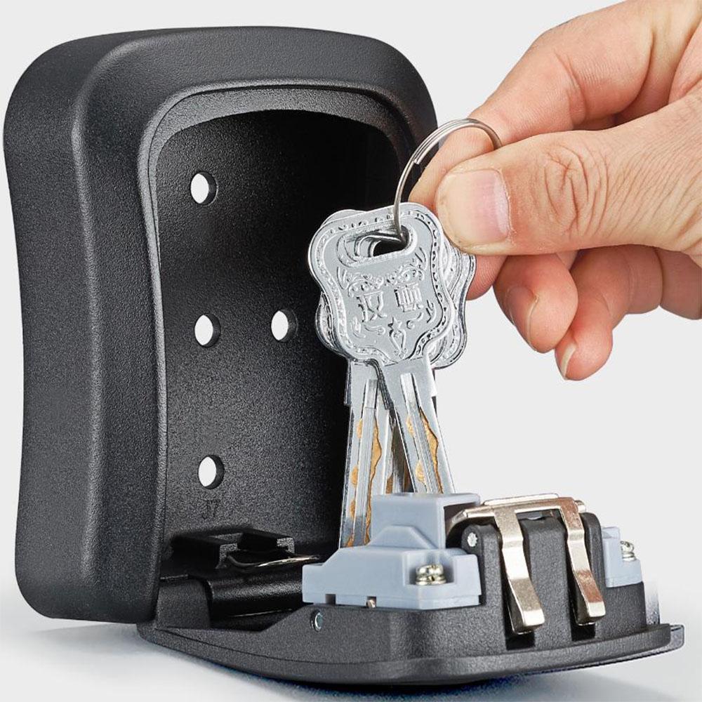 4-Digit Wall Mounted Combination Key Box - Outdoor Safe Key Storage