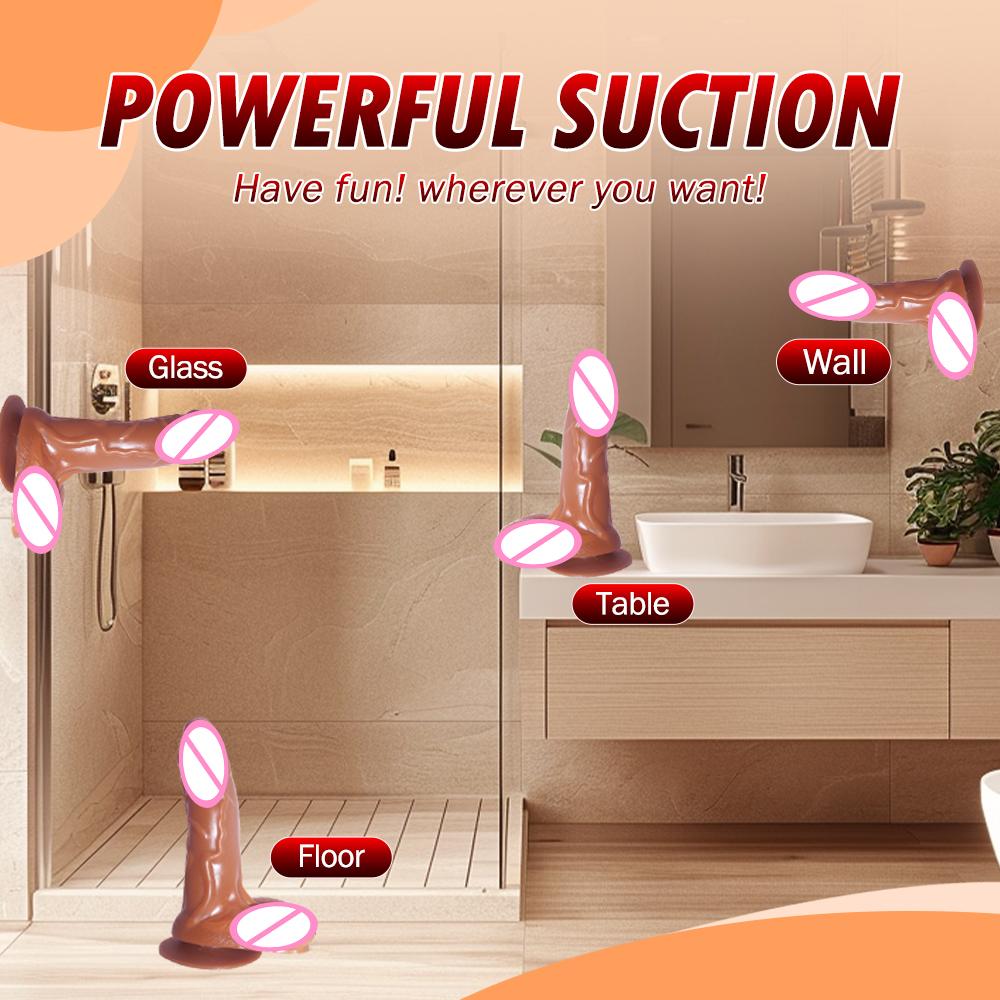 Секс-игрушки для взрослых Реалистичный дилдо Стимуляция точки G, влагалища, ануса Надувной пенис Дилдо Анальный тренажер Секс-игрушки для взрослых для женщин