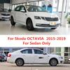 Для Skoda Octavia 2015 2016 2017 2018 автомобильный оконный козырек от солнца и дождя, дефлектор, навесы, отделка укрытия, внешние аксессуары