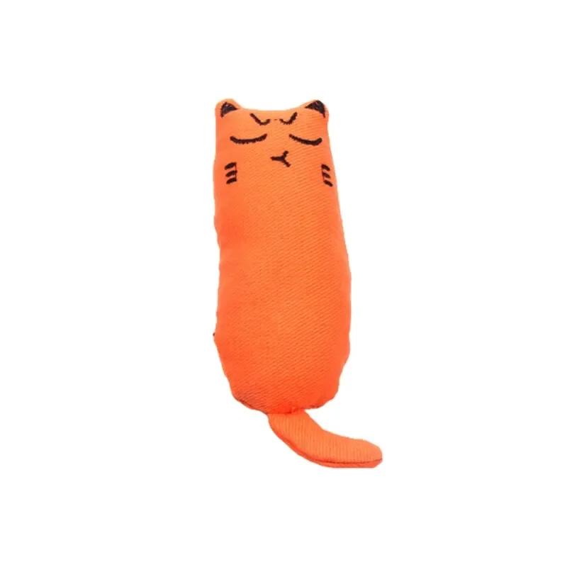 Игрушки с кошачьей мятой, симпатичная плюшевая подушка для большого пальца, скрежещущая зубами, устойчивая к укусам, дразнящая, расслабляющая, жевательная игрушка для кошек, аксессуары для домашних животных