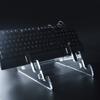 Universal Mechanical Keyboard Holder Detachable Transparent Acrylic Stand for Home Durable 3 Slot Keyboard Display Shelf