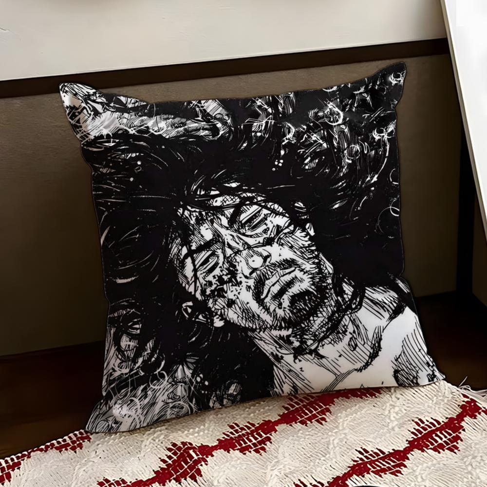 MManga VVagabond Cushion Cover Reversible Soft Durable Pillow Cover Home Car MultiScene Use for Daily Comfort