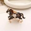 Sparkling Rhinestones Horse Keychain Colorful Backpack Pendant Car Key Chain  Backpack Decoration