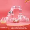 Adjustable Clear Tunnel Tube Track Clear DIY Toy for Small Animal Mouse Tube Hamster Rabbits Excercise Cage Tunnel