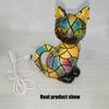 Cats Stained Resin Tabletop Retro Table Light New Night Light  Home Bedroom