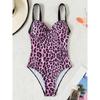 2025 Leopard Swimsuit Women One Piece Sexy Brazilian Swimwear Female Push Up Bathing Swimming Suit Summer Beachwear Bodysuit