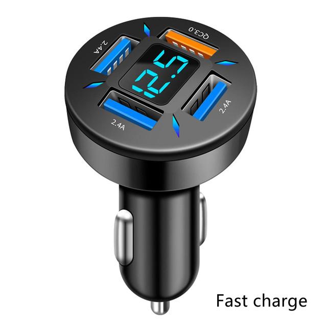 66 Вт 4 порта USB PD быстрое автомобильное зарядное устройство QC3.0 Type C быстрая зарядка автомобильный адаптер прикуриватель разветвитель для iPhone Xiaomi