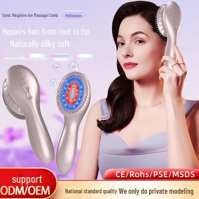 Многофункциональный ионный массажер для кожи головы с красным светом и распылением эфирных масел