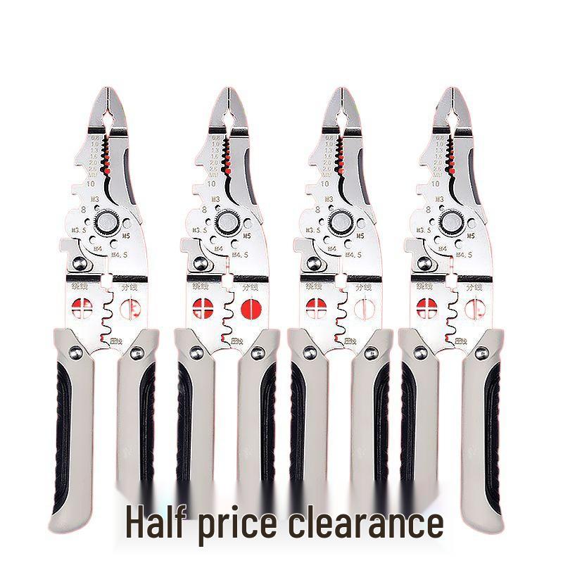 Универсальный 2025 Многофункциональный Электрик Инструмент для Зачистки и Обжима Проводов с Функциями Сгибания в Петлю и Резки Проводов