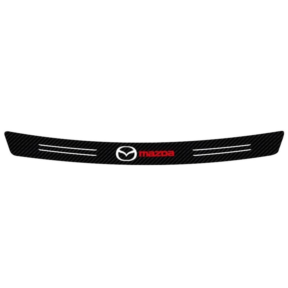 Car Rear Bumper Trunk Protective Sticker Auto Badge Anti-scratch Decor Accessory For Mazda Axela Atenza CX-3 CX-5 CX-8 MS Demio BM8
