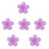 20Pcs Acrylic Beads Matte Solid Five Petal Flower Accessories for DIY Necklace Bracelet Earring Jewelry Making