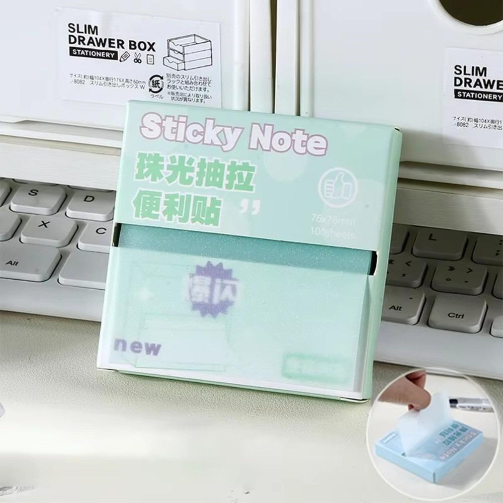 Translucent Sticky Notes Pull Out Design Planner Sticker Message Stickers Office School Stationery