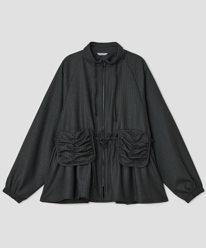 TYPESERVICE Shirred Pocket Jacket [Charcoal]
