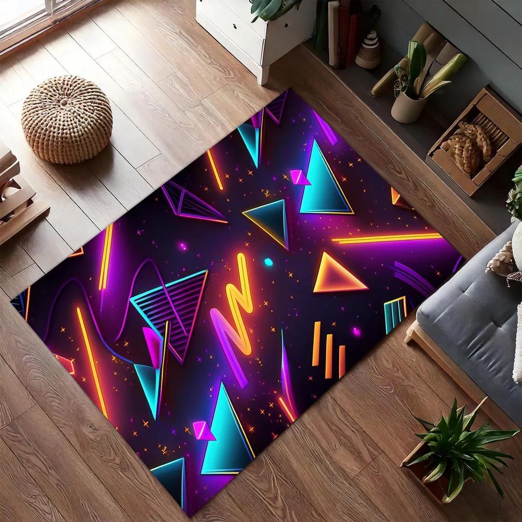 Ковер для аркадных ретро-игр, Ковер с аркадным автоматом, Ковер для геймера, Ковер для комнаты ретро-игр, Напольный коврик на тему ретро-видеоигр