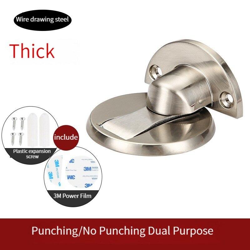 Невидимый дверной стопор без удара, сильный магнитный, для дома, спальни, ванной комнаты, антистолкновительный бесшумный напольный самоблокирующийся стопор